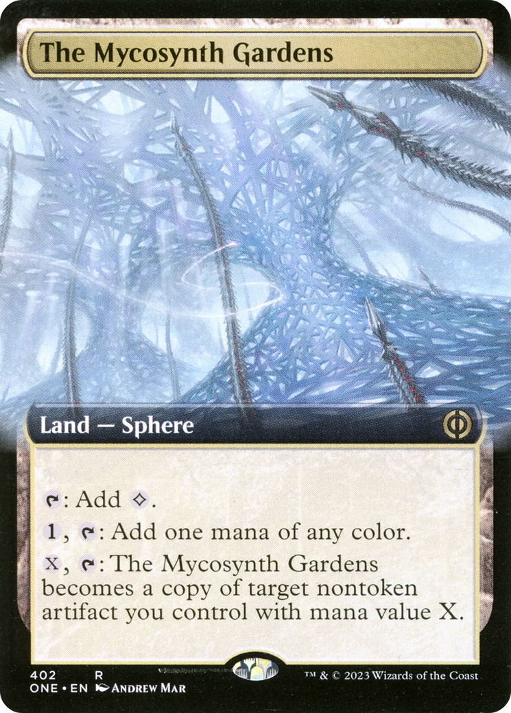 The Mycosynth Gardens (Extended Art) (402) - Phyrexia: All Will Be One