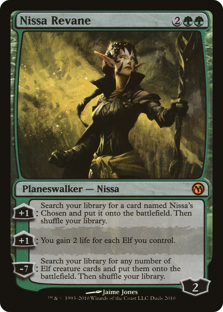 Nissa Revane (Duels 2010) Foil - Duels of the Planeswalkers 2010 Promos