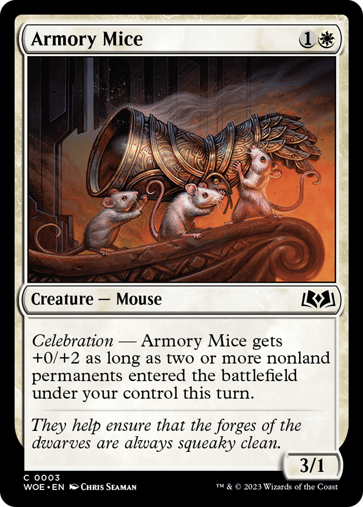 Armory Mice (003) Foil - Wilds of Eldraine