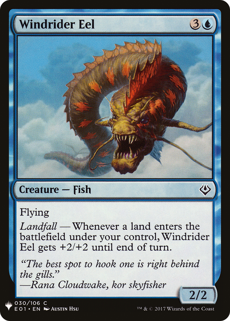 Windrider Eel (E01-30) - The List