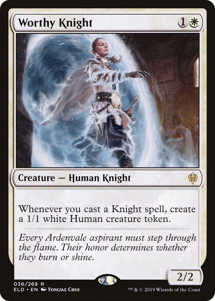 Worthy Knight (036) Foil - Throne of Eldraine
