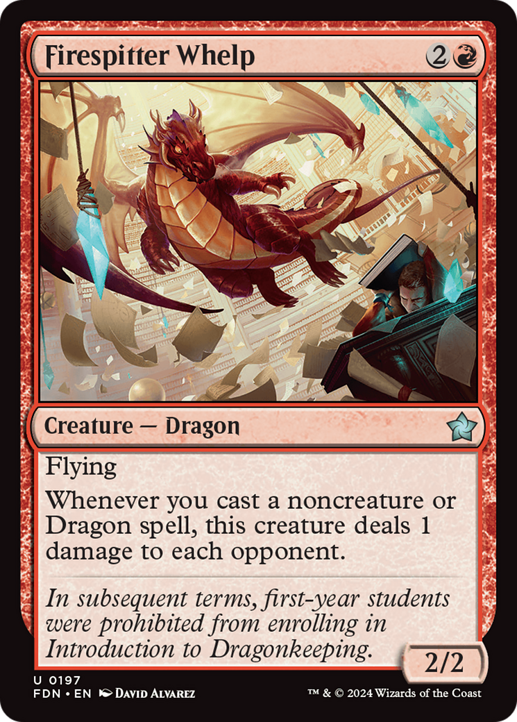 Firespitter Whelp (197) Foil - Foundations