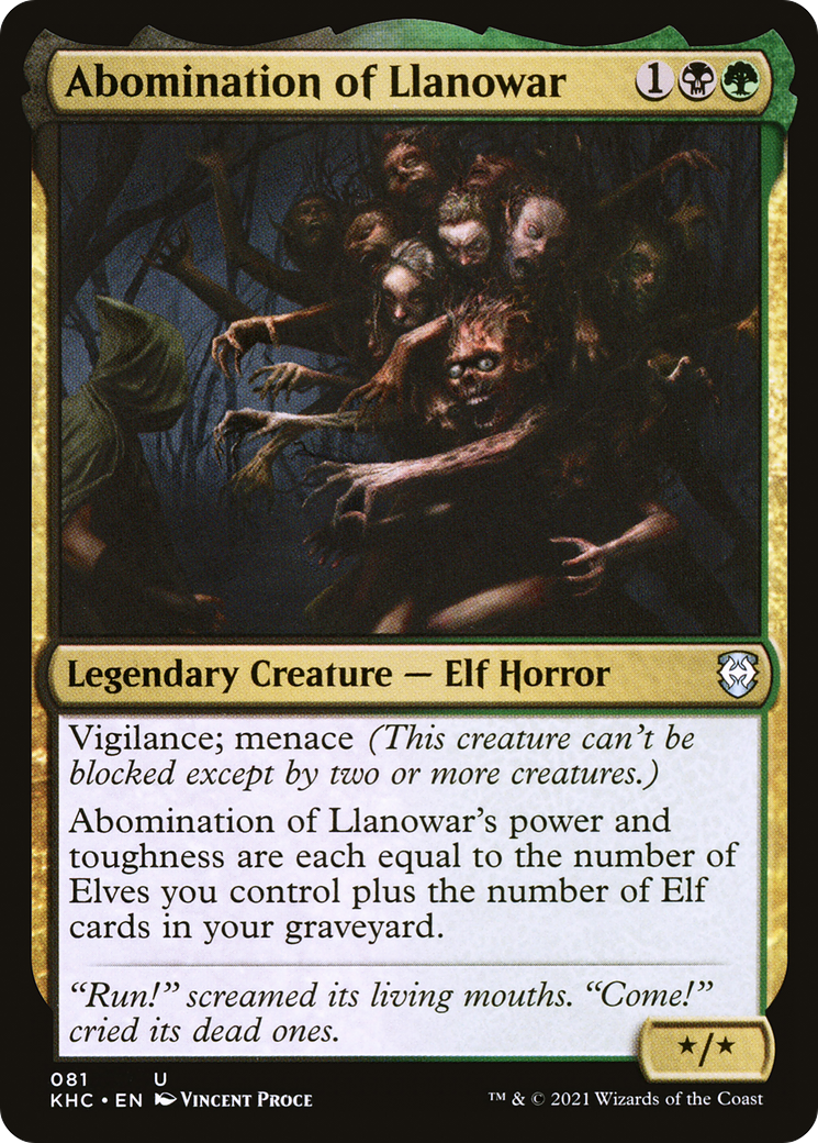 Abomination of Llanowar (081) - Kaldheim Commander