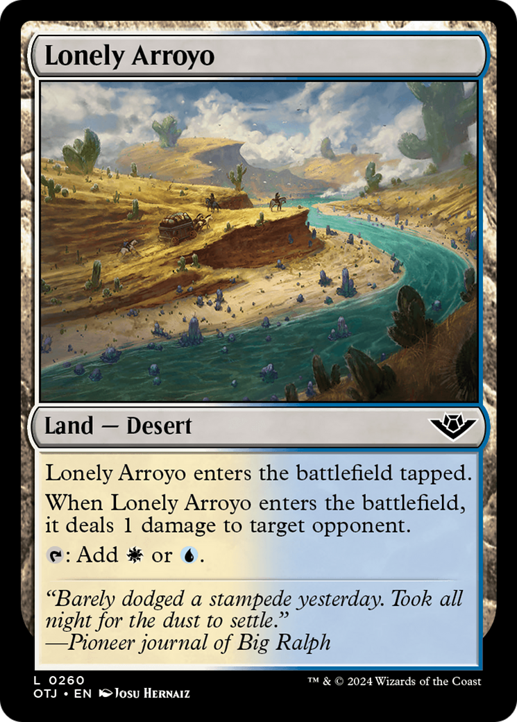 Lonely Arroyo (260) Foil - Outlaws of Thunder Junction