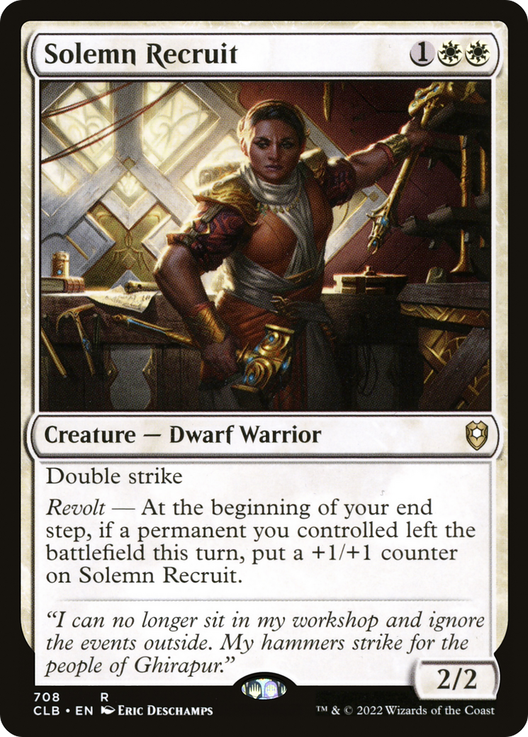 Solemn Recruit (708) - Commander Legends: Battle for Baldur's Gate