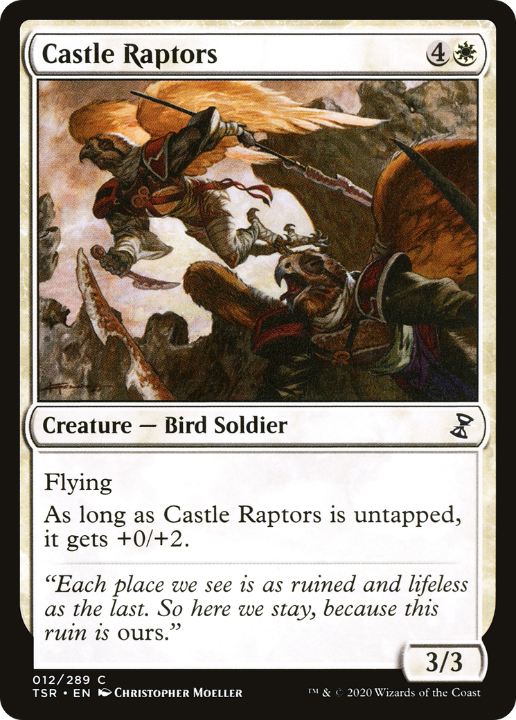 Castle Raptors (012) Foil - Time Spiral Remastered