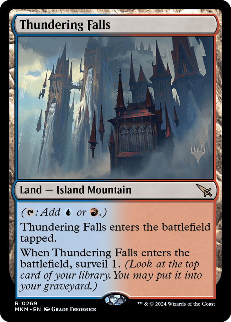 Thundering Falls (269) Foil - Murders at Karlov Manor Promos