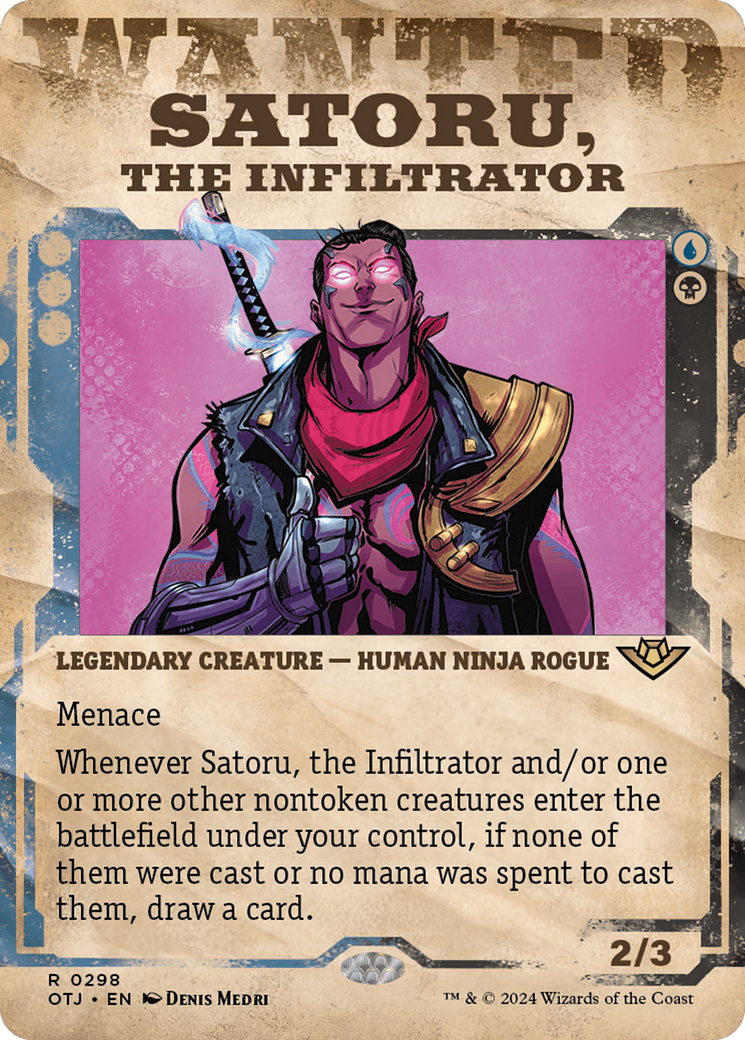 Satoru, the Infiltrator: (Showcase)(Borderless) (298)