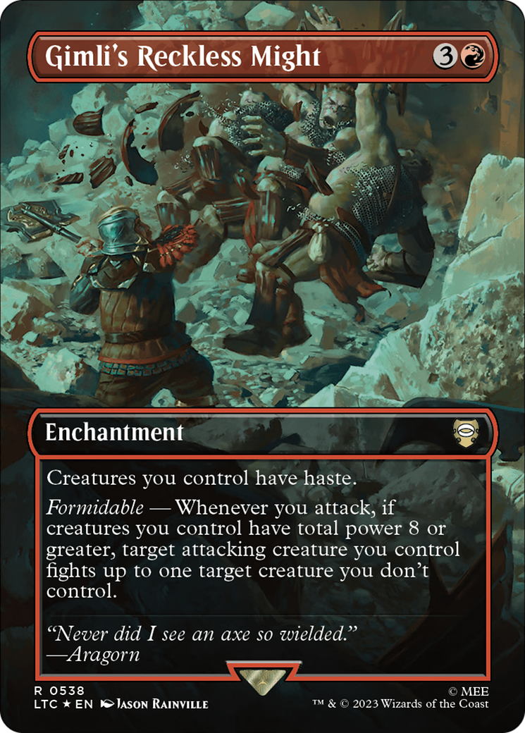 Gimli's Reckless Might (538) Foil - Tales of Middle-earth Commander