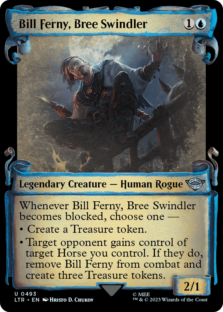 Bill Ferny, Bree Swindler (Showcase) (493) Foil - The Lord of the Rings: Tales of Middle-earth