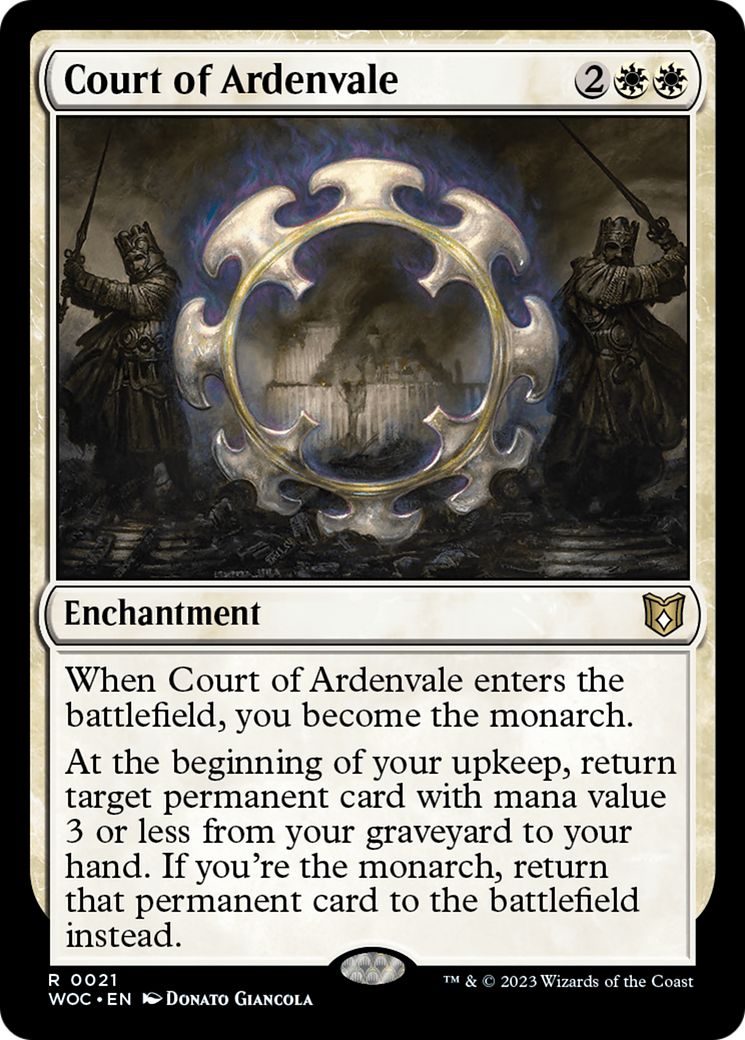 Court of Ardenvale (021) - Wilds of Eldraine Commander