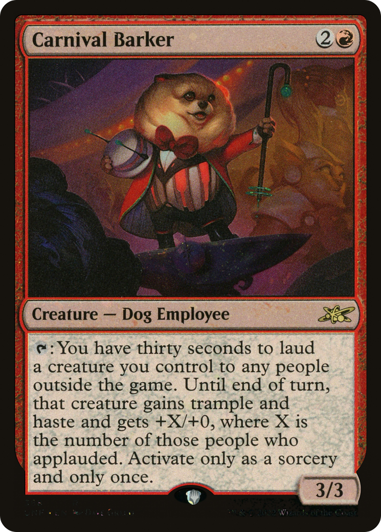 Carnival Barker (388) Foil - Unfinity