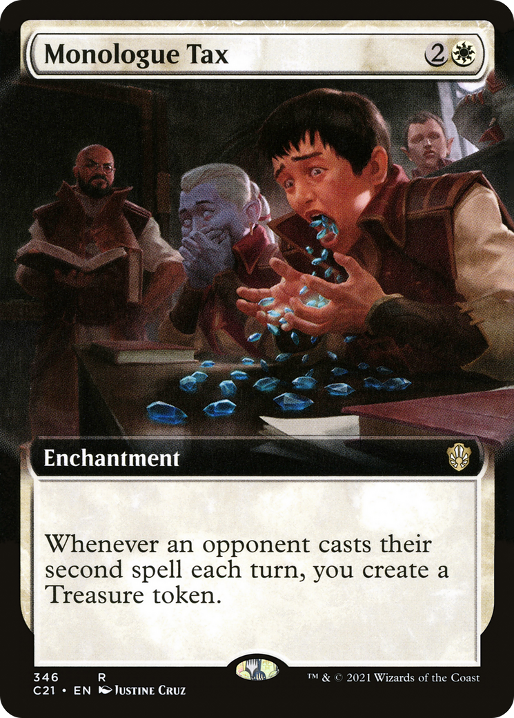 Monologue Tax (Extended Art) (346) - Commander 2021