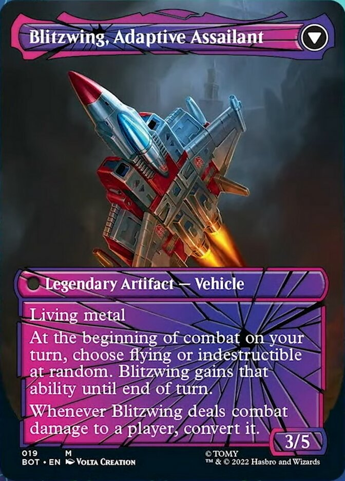 Blitzwing, Cruel Tormentor // Blitzwing, Adaptive Assailant (Shattered Glass) (019) Foil - Transformers