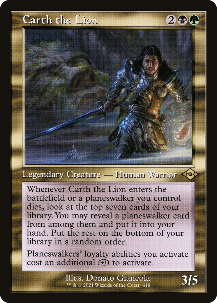 Carth the Lion (Retro) (418) Foil - Modern Horizons 2