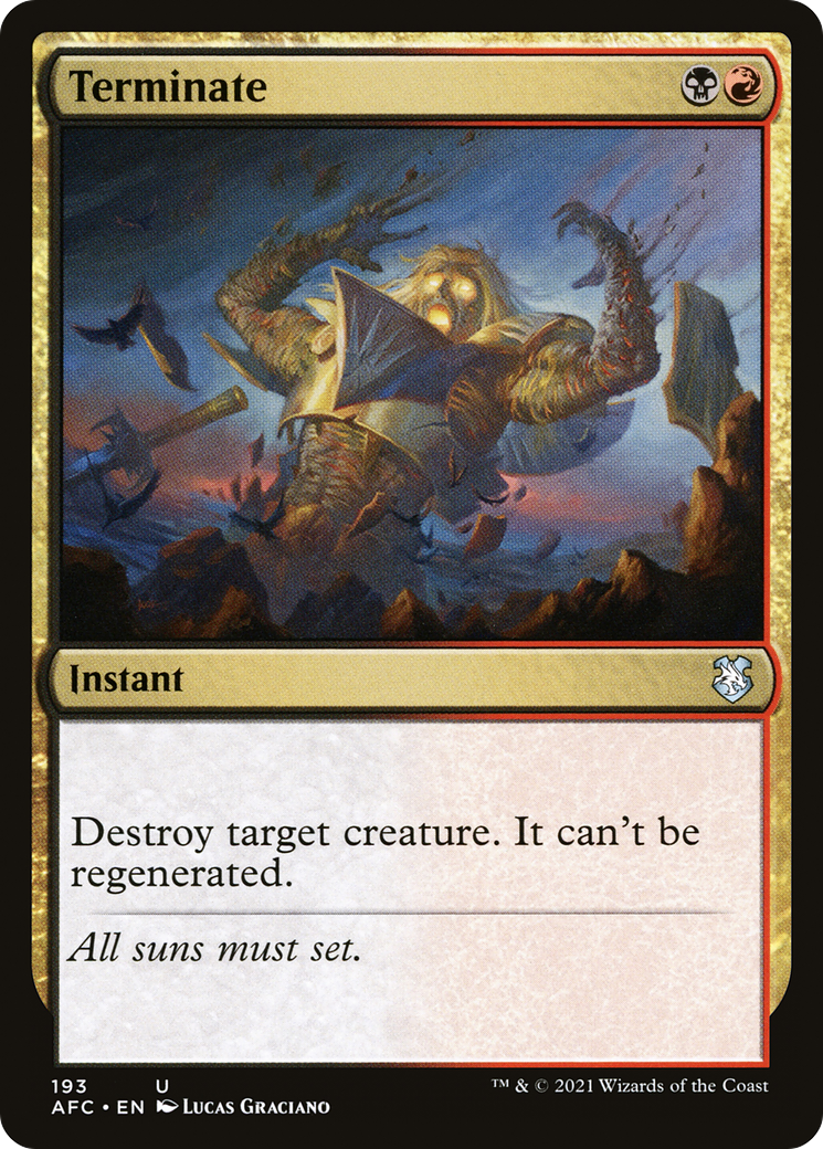 Terminate (193) - Forgotten Realms Commander