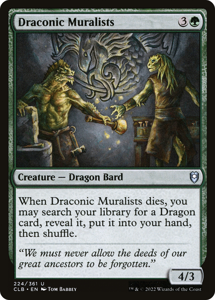 Draconic Muralists (224) - Commander Legends: Battle for Baldur's Gate