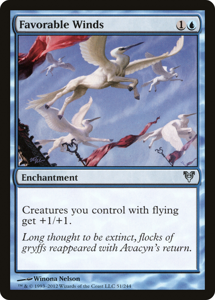 Favorable Winds (051) Foil - Avacyn Restored