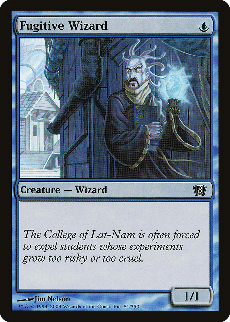 Fugitive Wizard (081) Foil - Eighth Edition
