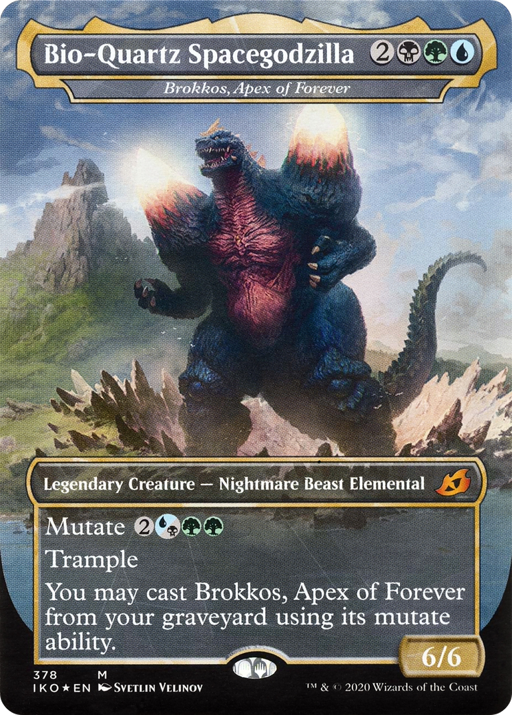 Bio-Quartz Spacegodzilla – Brokkos, Apex of Forever (378) - Ikoria: Lair of Behemoths