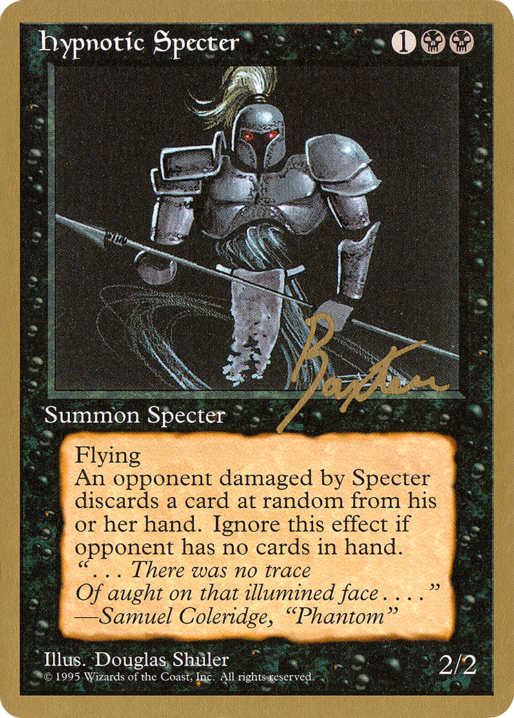 Hypnotic Specter - 1996 George Baxter (4ED) - Pro Tour Collector Set
