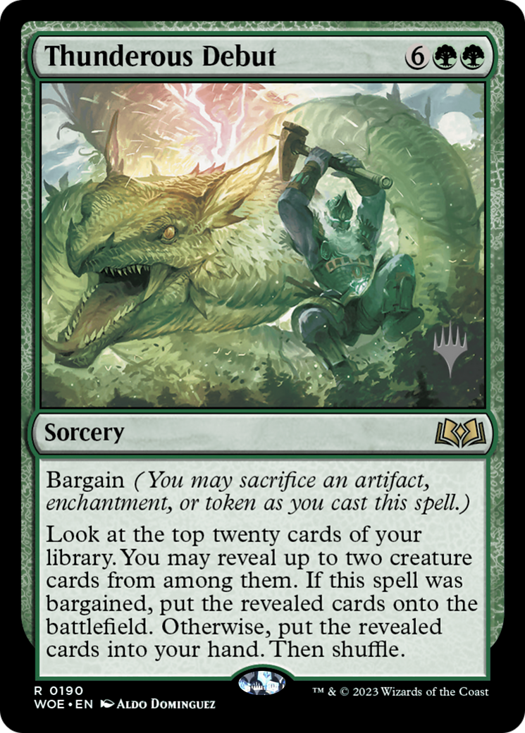 Thunderous Debut (190) - Wilds of Eldraine Promos