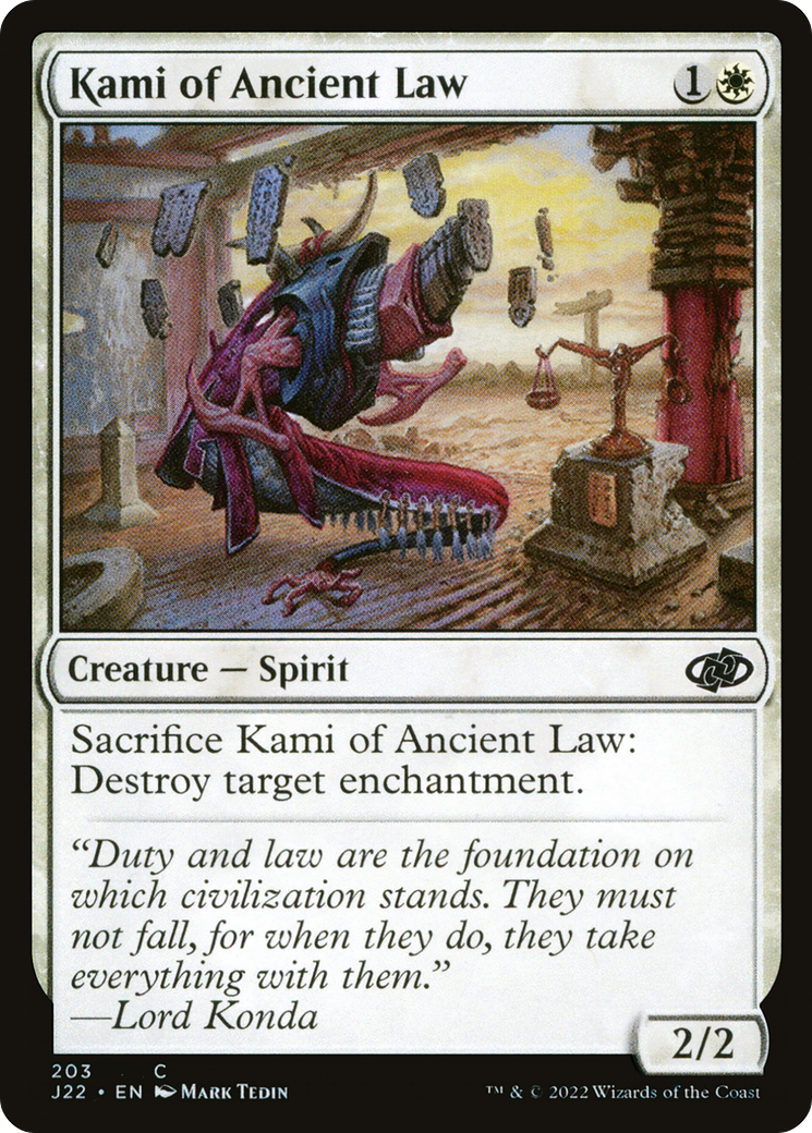 Kami of Ancient Law (203) - Jumpstart 2022