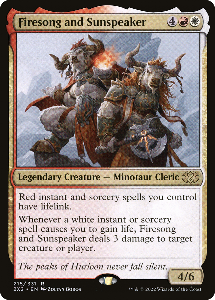 Firesong and Sunspeaker (215) Foil - Double Masters 2022