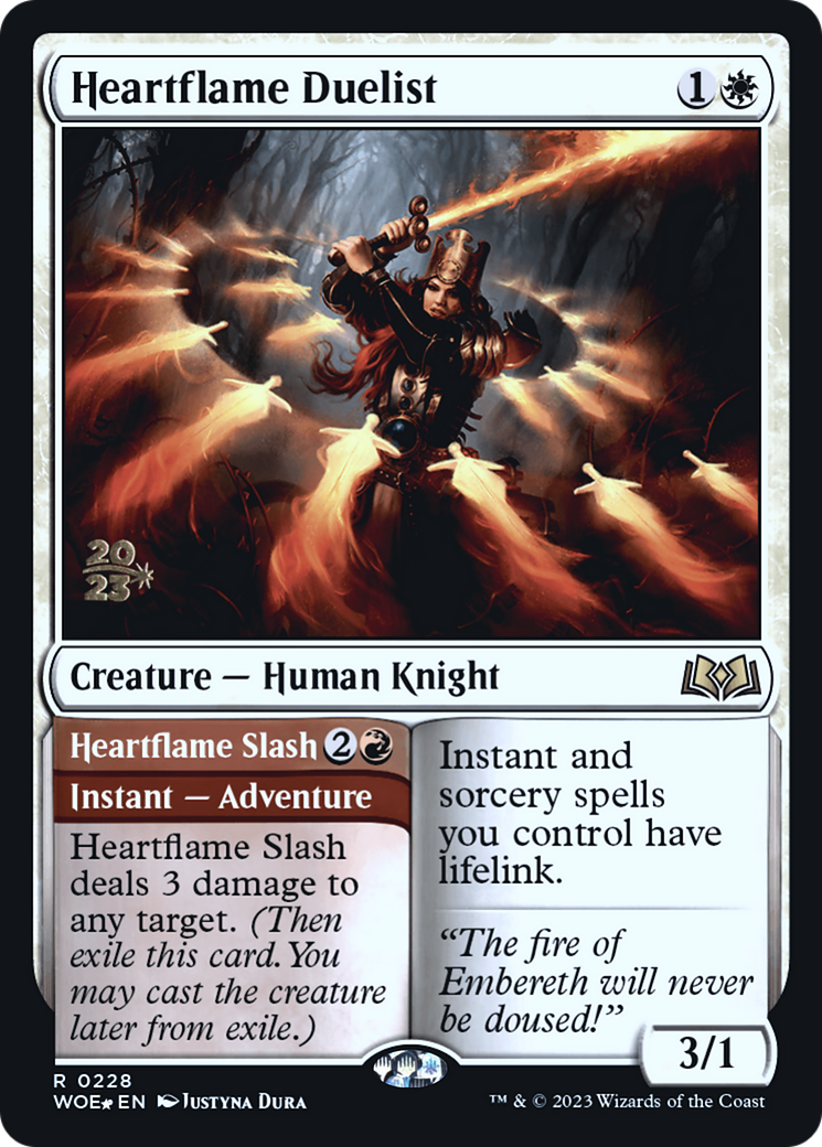Heartflame Duelist (228) Foil - Wilds of Eldraine Promos