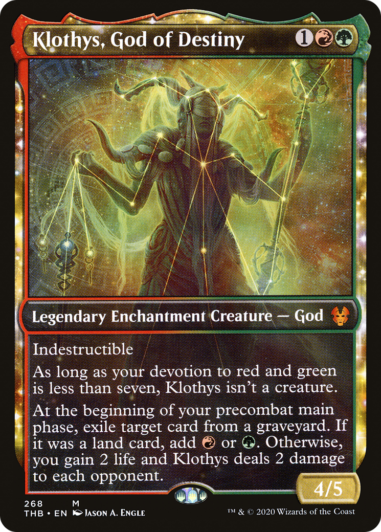 Klothys, God of Destiny (Showcase) (268) - Theros Beyond Death