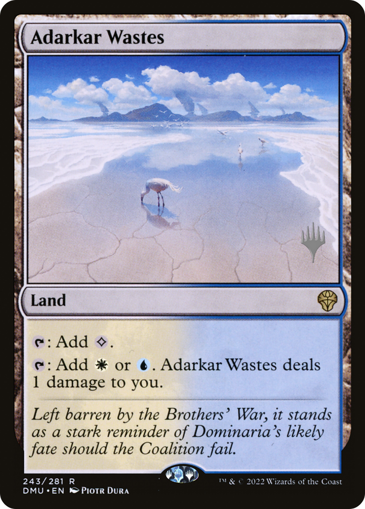 Adarkar Wastes (243p) Foil - Dominaria United Promos