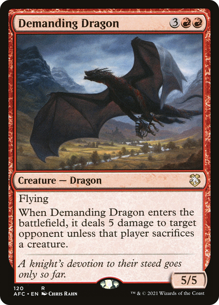 Demanding Dragon (120) - Forgotten Realms Commander