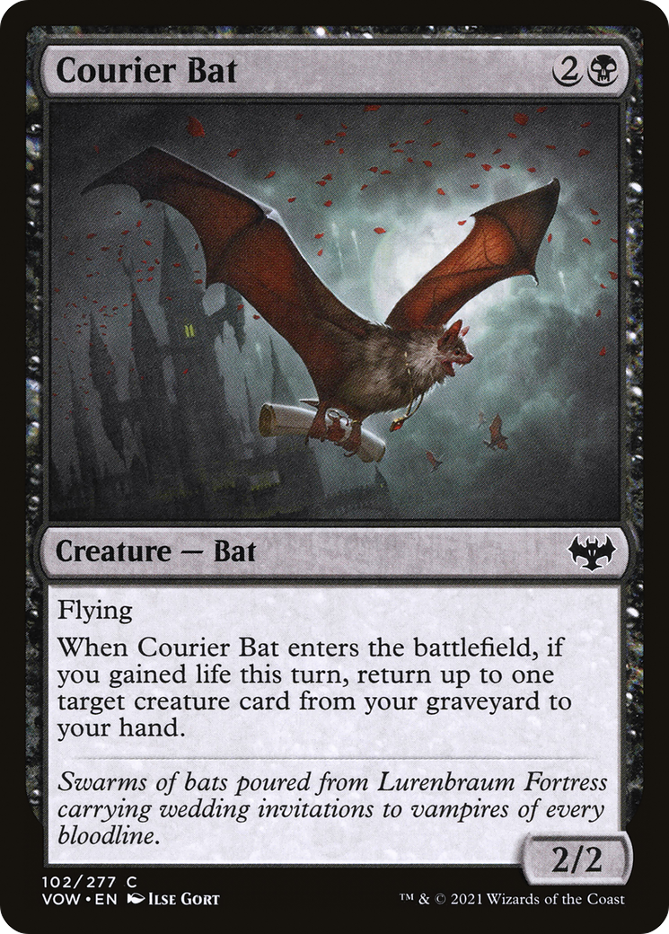 Courier Bat (102) - Innistrad: Crimson Vow