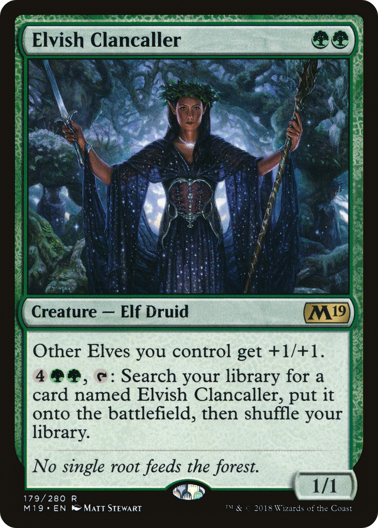Elvish Clancaller (179) Foil - Core Set 2019