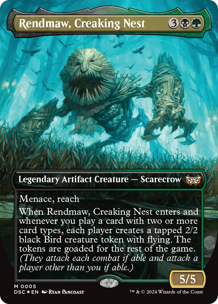 Rendmaw, Creaking Nest (Borderless) (005) - Duskmourn: House of Horror Commander