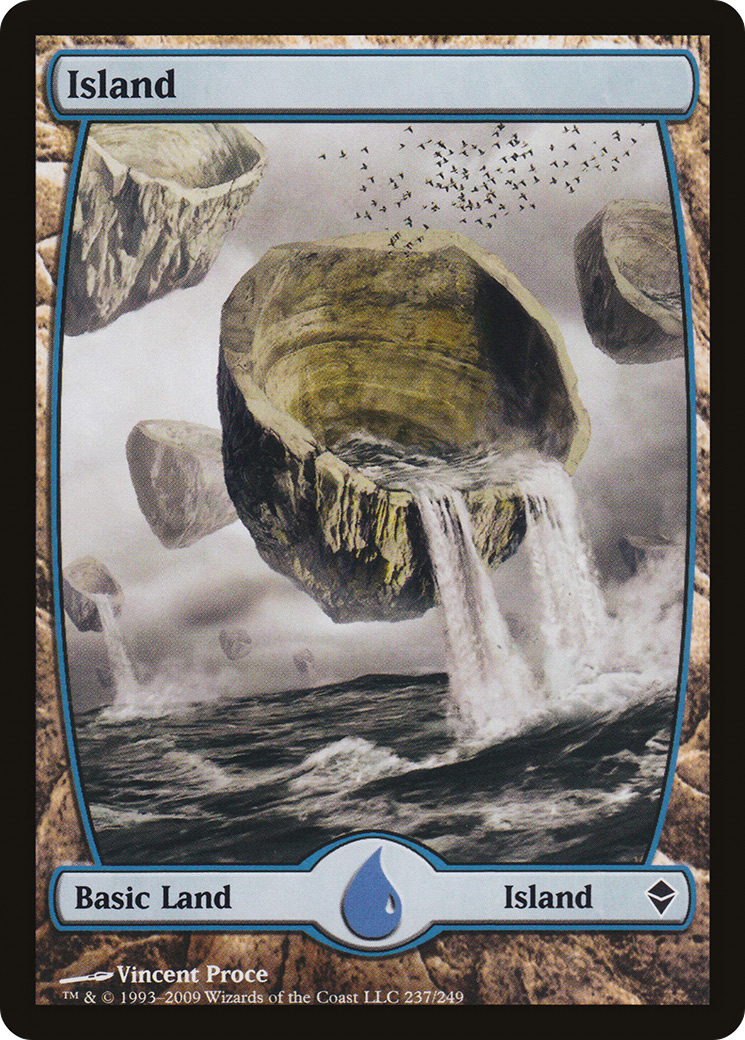 Island – Full Art (237) Foil - Zendikar