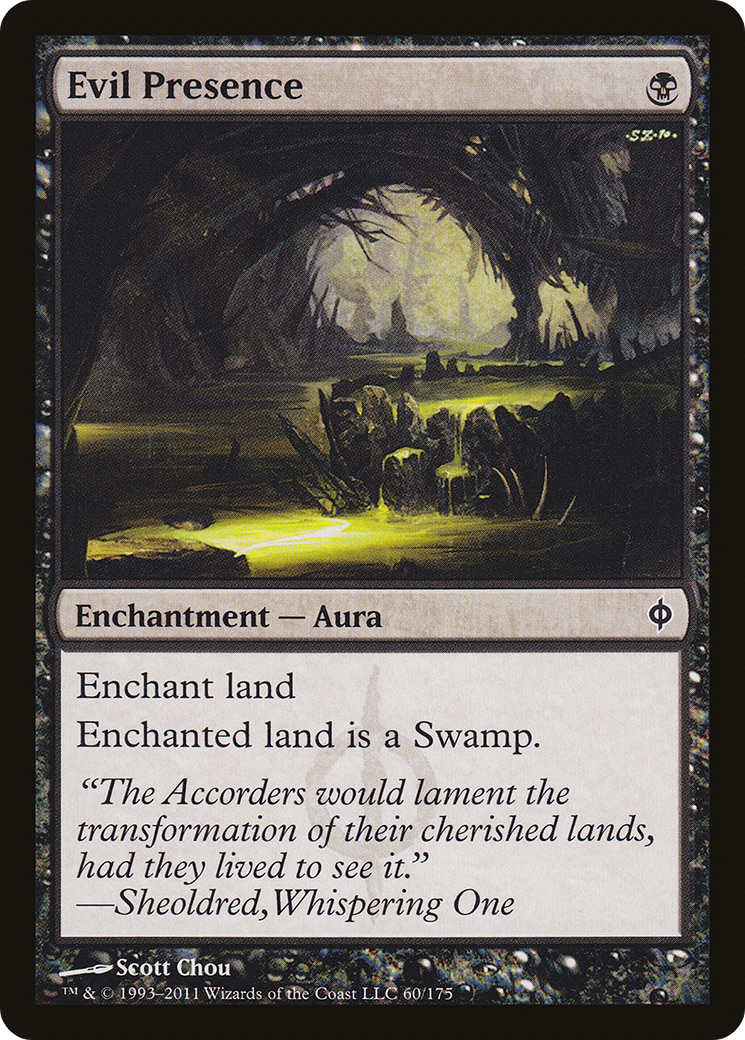 Evil Presence (060) Foil - New Phyrexia