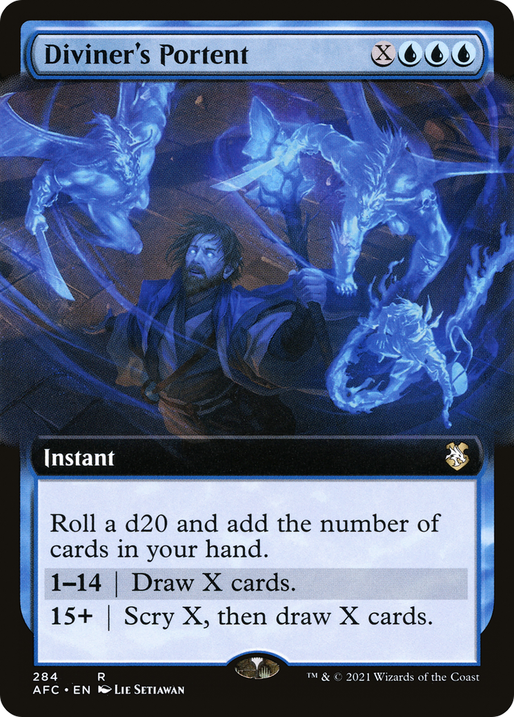 Diviner's Portent (Extended Art) (284) - Forgotten Realms Commander