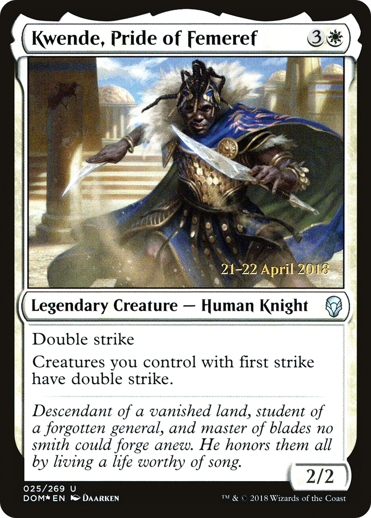Kwende, Pride of Femeref (25s) Foil - Dominaria Promos