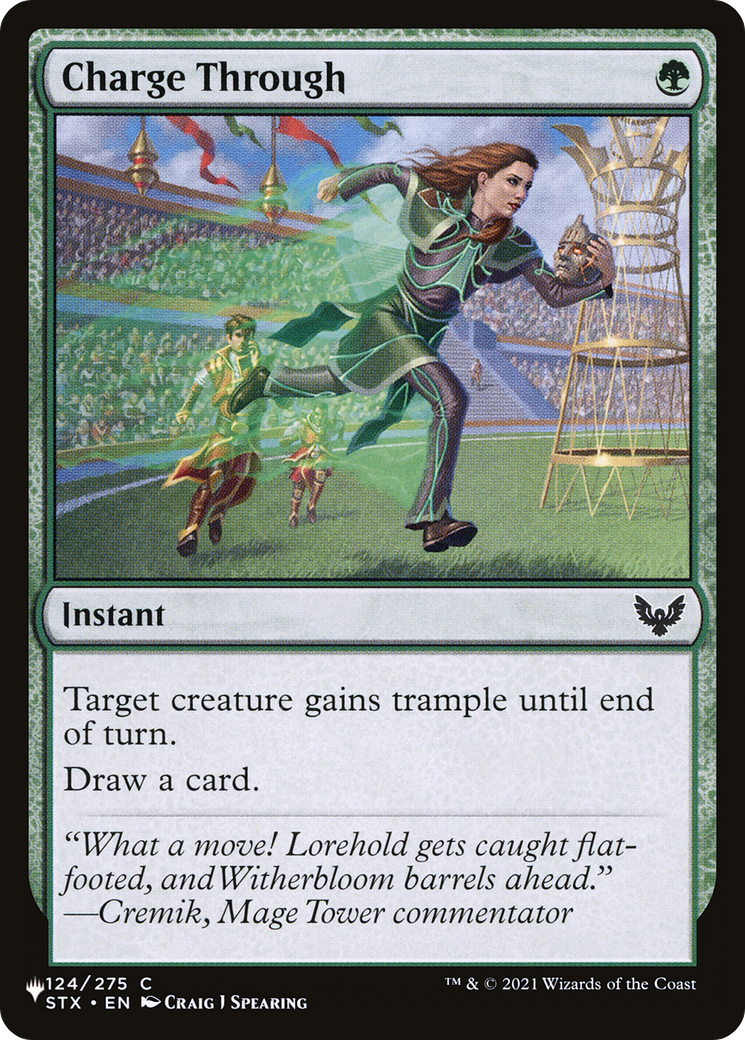 Charge Through (STX-124) - The List