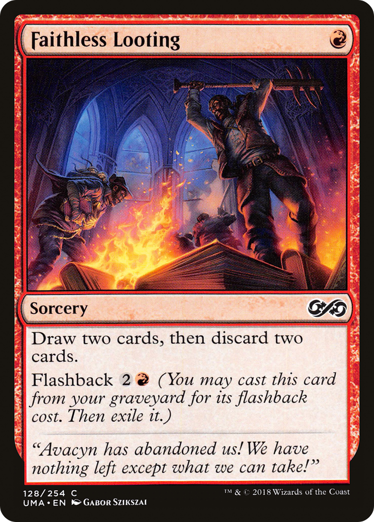 Faithless Looting (128) Foil - Ultimate Masters