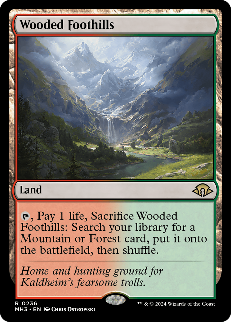 Wooded Foothills (236) Foil - Modern Horizons 3