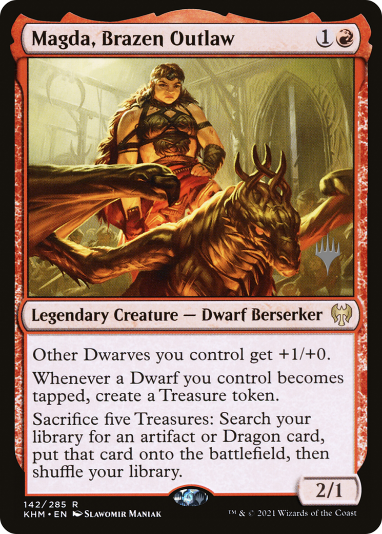 Magda, Brazen Outlaw (142) - Kaldheim Promos