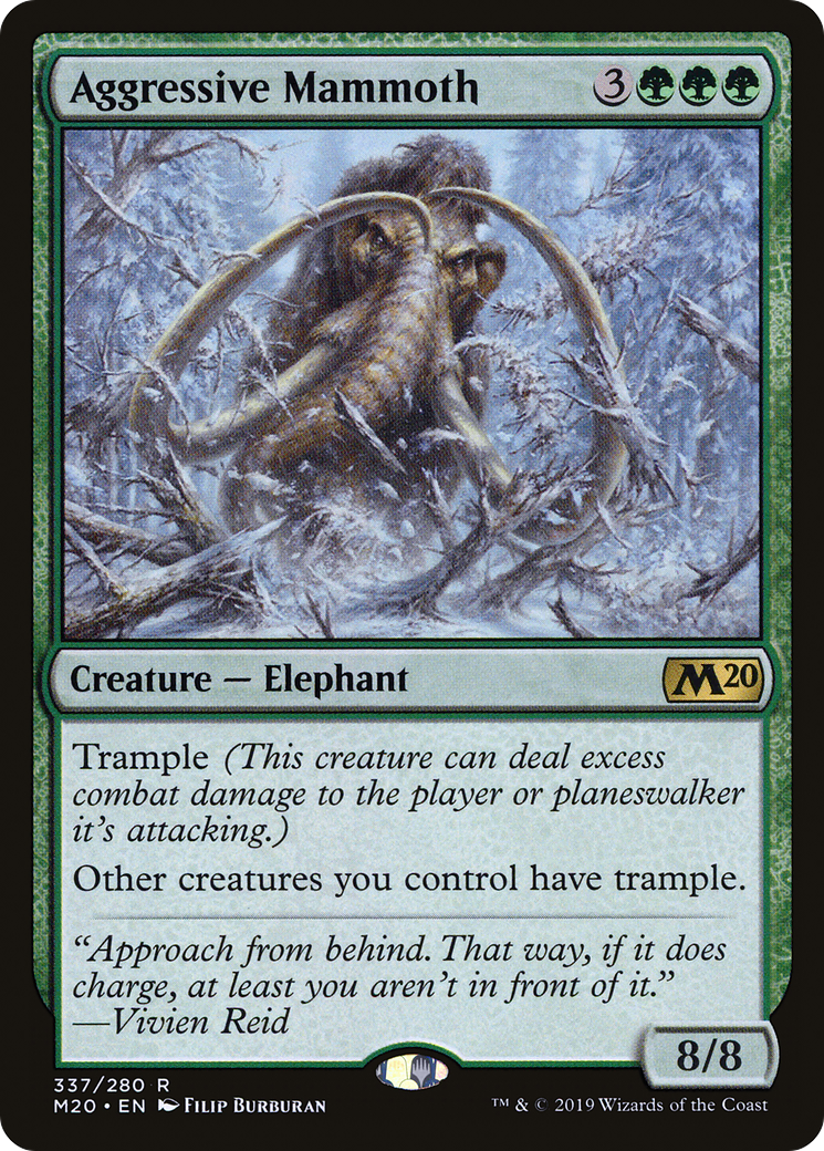 Aggressive Mammoth (337) - Core Set 2020