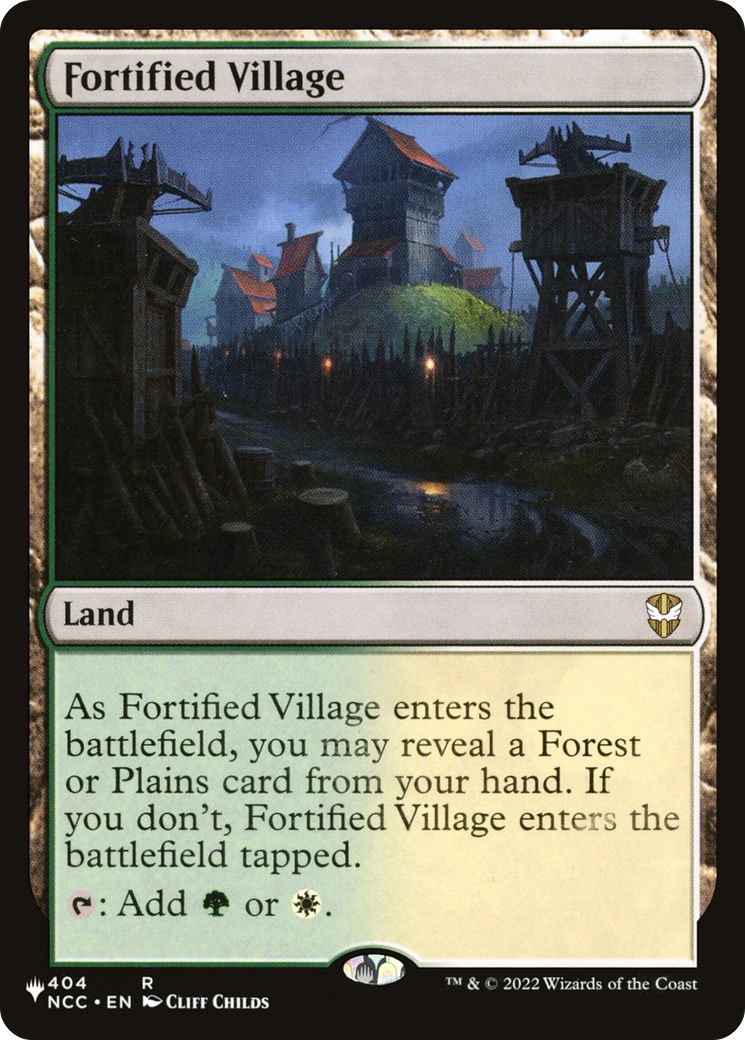 Fortified Village (NCC-404) - The List