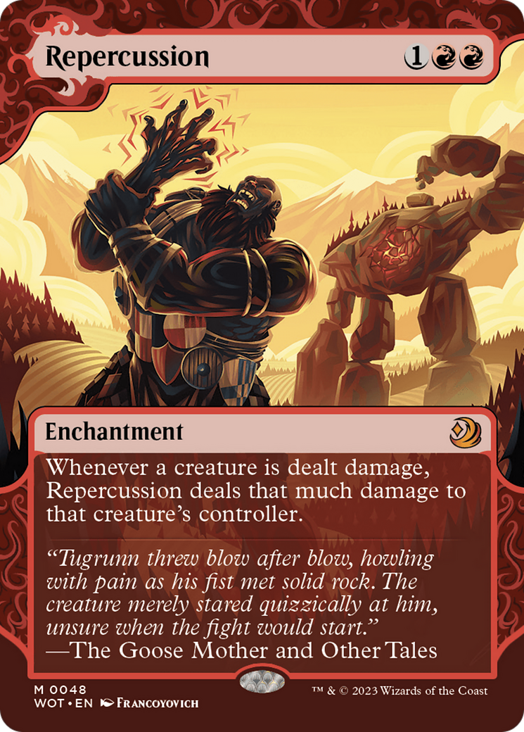 Repercussion (Showcase) (048) Foil - Wilds of Eldraine: Enchanting Tales