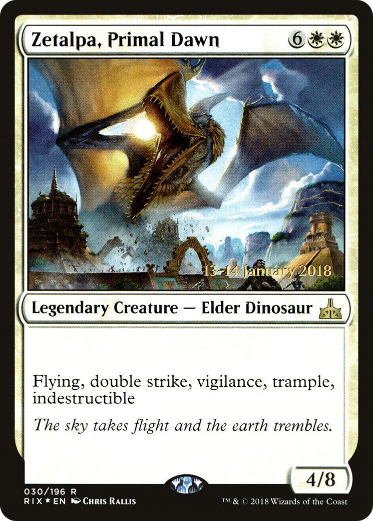 Zetalpa, Primal Dawn (030) Foil - Rivals of Ixalan Promos