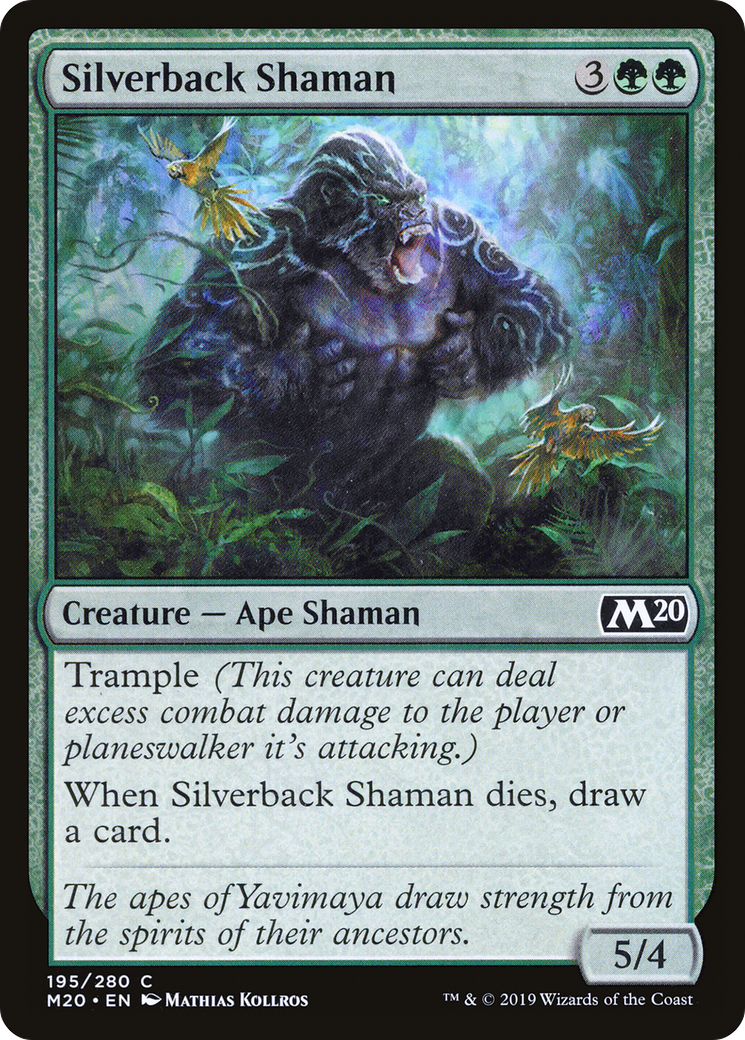 Silverback Shaman (195) Foil - Core Set 2020