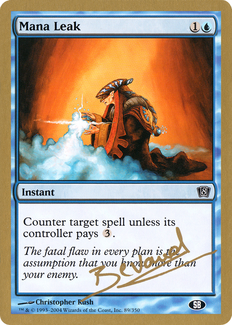Mana Leak - 2004 Manuel Bevand (8ED) (SB) - World Championship Decks 2004