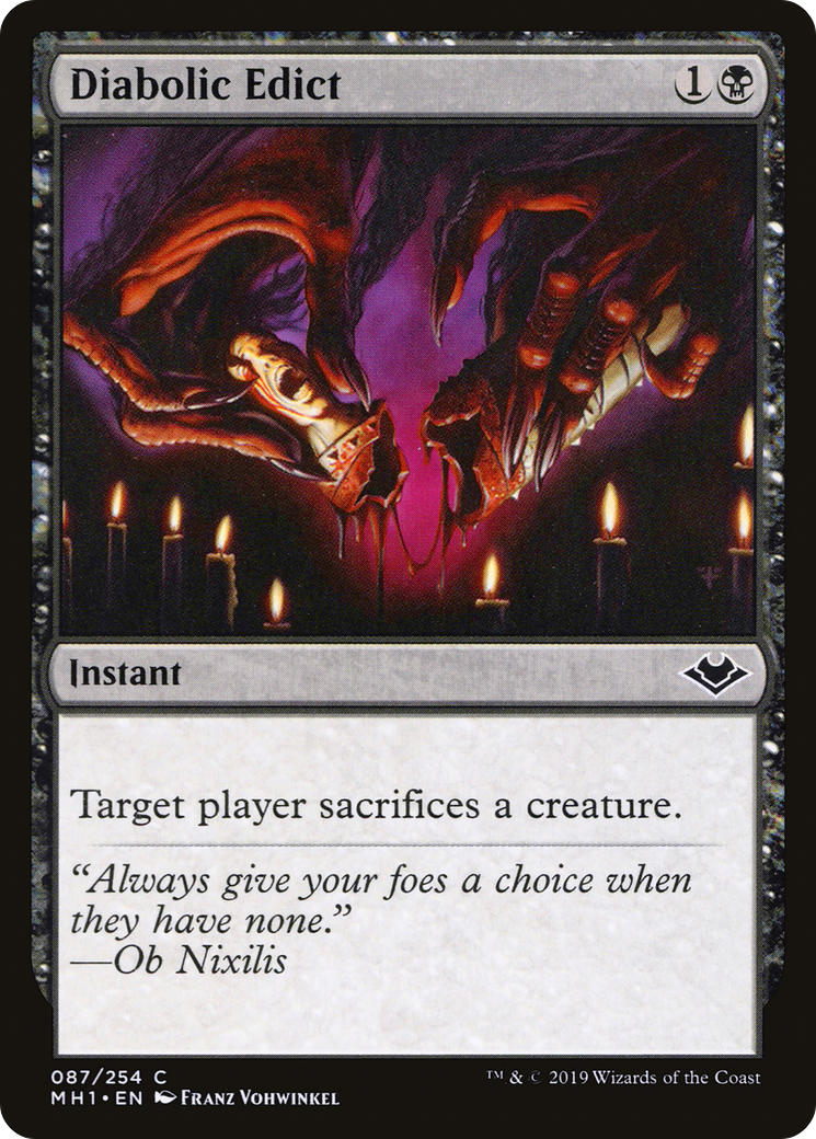 Diabolic Edict (087) Foil - Modern Horizons